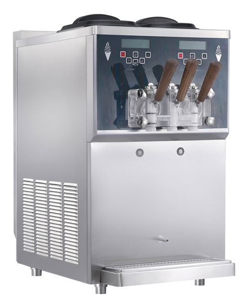 Frozen Yogurt + Soft Serve Machine - Pasmo S230F - Countertop 2 Flavor +  Twist